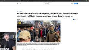 Media Says Trump Considers MARTIAL LAW As Alex Jones Says TEN MILLION Will Protest January 6th In DC