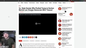 VA Senator Calls For MARTIAL LAW, Says Democrats Committed Treason, Flynn Says Trump COULD Do it