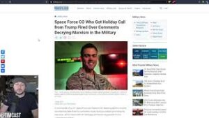 Space Force Officer FIRED For Saying Marxism Is Taking Over US Military Hits #1 Book On Amazon