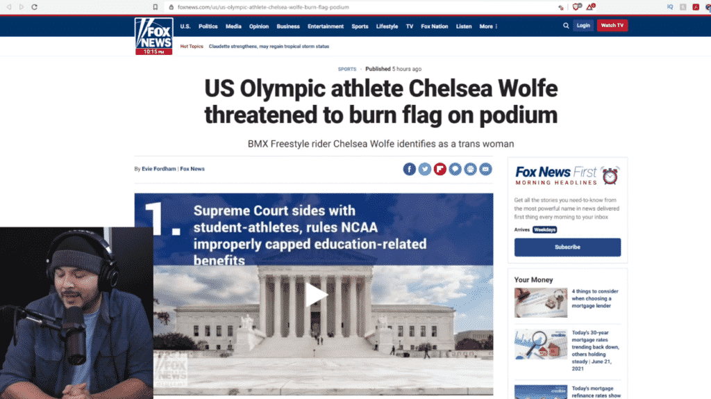 Transwoman Competing In Olympics Posts About Wanting to BURN US Flag On Podium w/ Ron Coleman