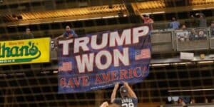Fan Who Hung ‘Trump Won’ Banner Banned From MLB Games