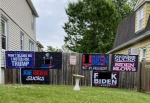 ACLU Representing New Jersey Woman Fined Over 'F*** Biden' Signs