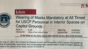 HOUSE ARRESTS: Capitol Police Instructed to Arrest Staff, Visitors Not Wearing Face Masks
