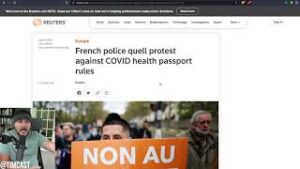 RIOTS Erupt Over France's New Vaccine Passport Policy, Tear Gas Deployed, Vax Passes ARE Coming Here