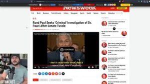 Rand Paul Seeks CRIMINAL Probe Into Dr. Fauci, Paul is RIGHT NIH DID Fund Wuhan Lab And Here&#39;s Proof