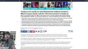 Miami Mayor Calls For US Intervention In Cuba As THOUSANDS Protest Against Communist Dictatorship