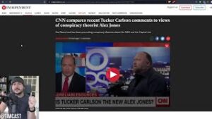 CNN Claims Tucker Carlson Is The New Alex Jones In Pathetic Push For Ratings As ATT May SELL CNN HQ