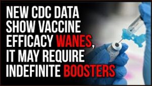 New CDC Data Confirms The Efficacy Of The Vaccine Is DROPPING, Boosters May Be A Regular Need