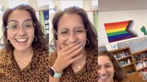 California Teacher Placed on Administrative Leave Over Viral Video Telling Students to Pledge Allegiance to Pride Flag