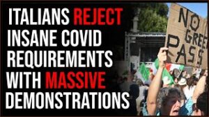 Many Italians Take To The Streets To Express Their Rage With The Covid Requirements For Them To WORK