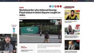 Leftist Idol To George Floyd VANDALIZED In NYC, New York Has ALREADY &quot;Soft Seceded&quot; From The Union