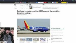 Southwest Cancels Over TWO THOUSAND Flights, Rumors Of Vaccine Mandate Pilot Strike Erupt Online