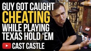 Guy Got Caught CHEATING While Playing Texas Hold 'Em Poker!