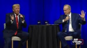 WATCH: Trump and O’Reilly Get Booed After Telling Audience They Got Booster Shots