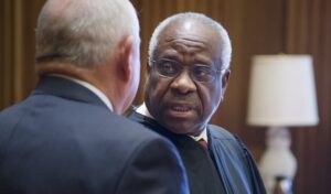 Calls for Clarence Thomas' Resignation After Wife's Texts About January 6 Are Revealed
