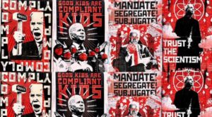 Communist-Style Street Art Takes Aim at Biden and Fauci in DC
