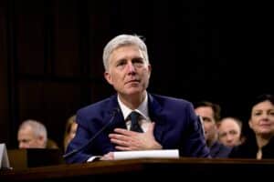 Justice Neil Gorsuch Forgoes Mask At Recent Supreme Court Proceedings