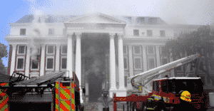 South Africa’s 138-Year-Old Parliament Catches On Fire, Arson Suspected