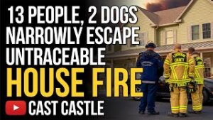 13 People, 2 Dogs, Narrowly Escape Untraceable House Fire