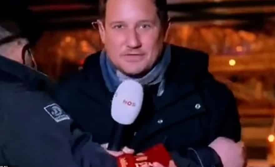 Dutch Reporter Dragged Away By Chinese Security While Reporting Live