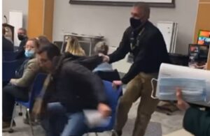 Maskless Father Assaulted and Physically Dragged Out of New York School Board Meeting By Security (VIDEO)