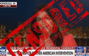 Tulsi Gabbard's Fox News Interview About Ukraine Has Been Restricted and Deemed 'Inappropriate or Offensive' By YouTube