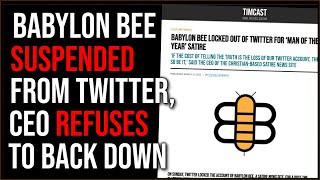 Babylon Bee Suspended From Twitter, CEO Refuses To Back Down | TIMCAST