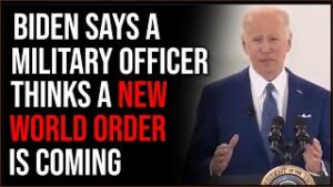 Biden Says Military Officer Expects A 'New World Order,' Media MELTS DOWN