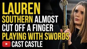 Lauren Southern Almost Cut Off Her Finger Playing With A Sword