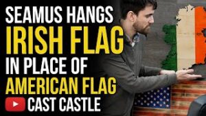 Seamus Hangs Irish Flag In Place Of American Flag