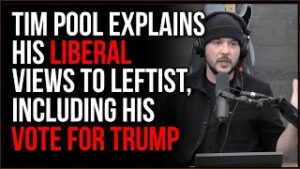 Tim Explains To Leftist What Makes Him A Liberal, His Vote For Donald Trump And Green New Deal