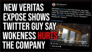 New Veritas Expose Shows Twitter Guy Say WOKENESS Hurts The Company, Get Woke Go Broke