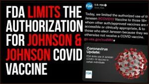 FDA Limits Johnson &amp; Johnson Vaccine To People 18+ And HEALTHY