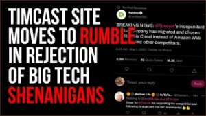 Timcast Join Forces With RUMBLE In Epic Refutation Of Big Tech Payment Processes, Platforms