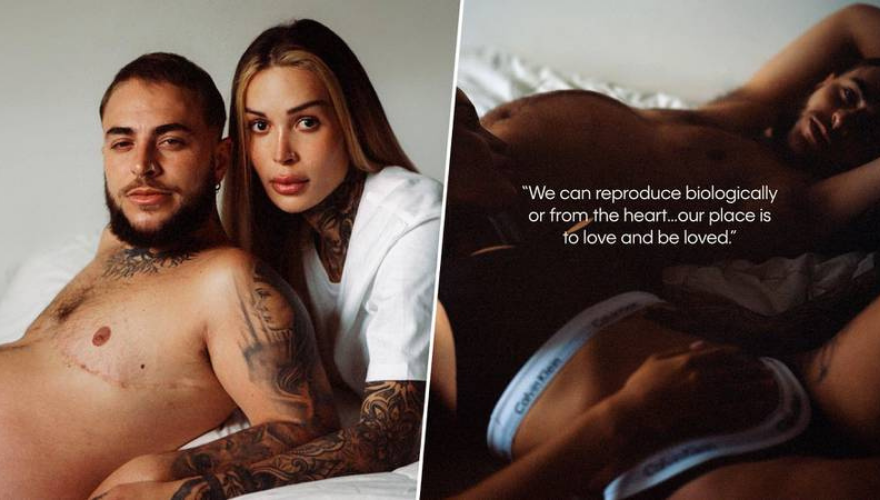 A pregnant trans man stars in the Calvin Klein campaign