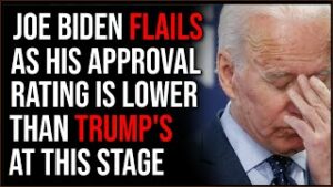 Biden FLAILS As His Approval Ratings Compare To Trump's,