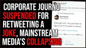 Corporate Journalist Suspended For Retweeting A JOKE, MSM Is Collapsing
