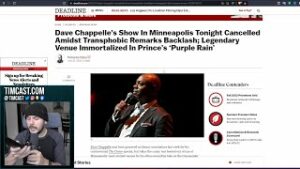 Dave Chappelle Show CANCELED After Antifa &amp; BLM Threats of Violence (Youtube CENSORING VIDEO??)