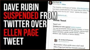 Dave Rubin SUSPENDED Over Ellen Page Tweet, Twitter Suspends Ellen Page's NAME