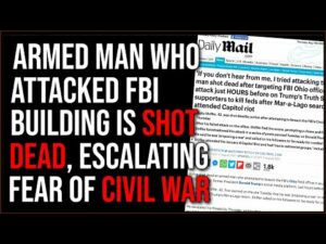 Armed Man ATTACKS FBI Building And Is SHOT DEAD, Civil War Fears Escalate More