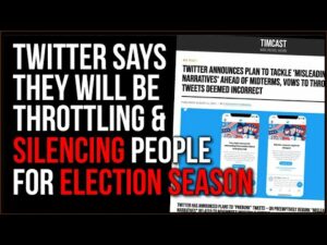 Twitter Announces They Will Censor And Manipulate Info Around The Election