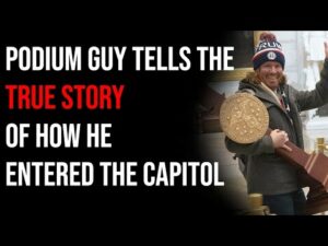 Podium Guy Tells The True Story Of How He Entered The Capitol