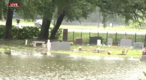 Caskets Exposed at Florida Cemetery After Hurricane Ian