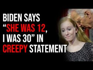 Biden Says &quot;She Was 12, I Was 30&quot; In Creepy &amp; Shockingly Weird Statement