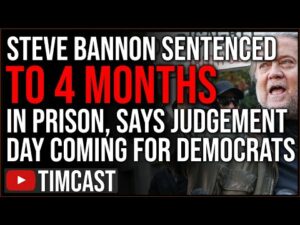 Steve Bannon Sentenced To FOUR MONTHS, Says November 8th Is JUDGEMENT Day &amp; THE END Of Biden Regime