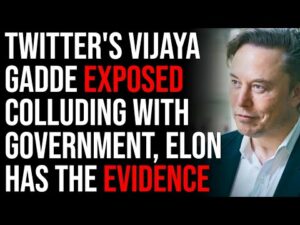 Twitter's Vijaya Gadde Exposed Colluding With Government To Censor, ELON HAS THE EVIDENCE