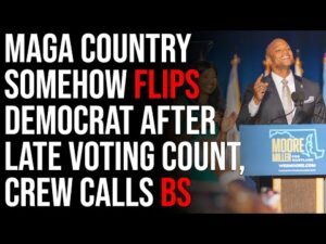 MAGA Country Somehow Flips Democrat After Late Voting Count, Crew Calls BS