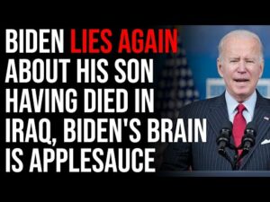 Biden Lies Again About His Son Having Died In Iraq, Biden's Brain Is Applesauce