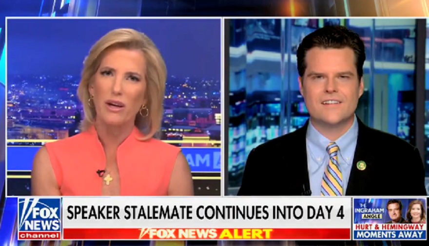 WATCH: Rep. Gaetz Says He Will Resign From Congress if Democrats Join Up to Elect a Moderate Republican Speaker