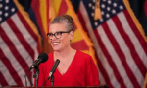 Arizona Governor Katie Hobbs Will Bus Migrants to ‘Cities They Actually Need to Go to’